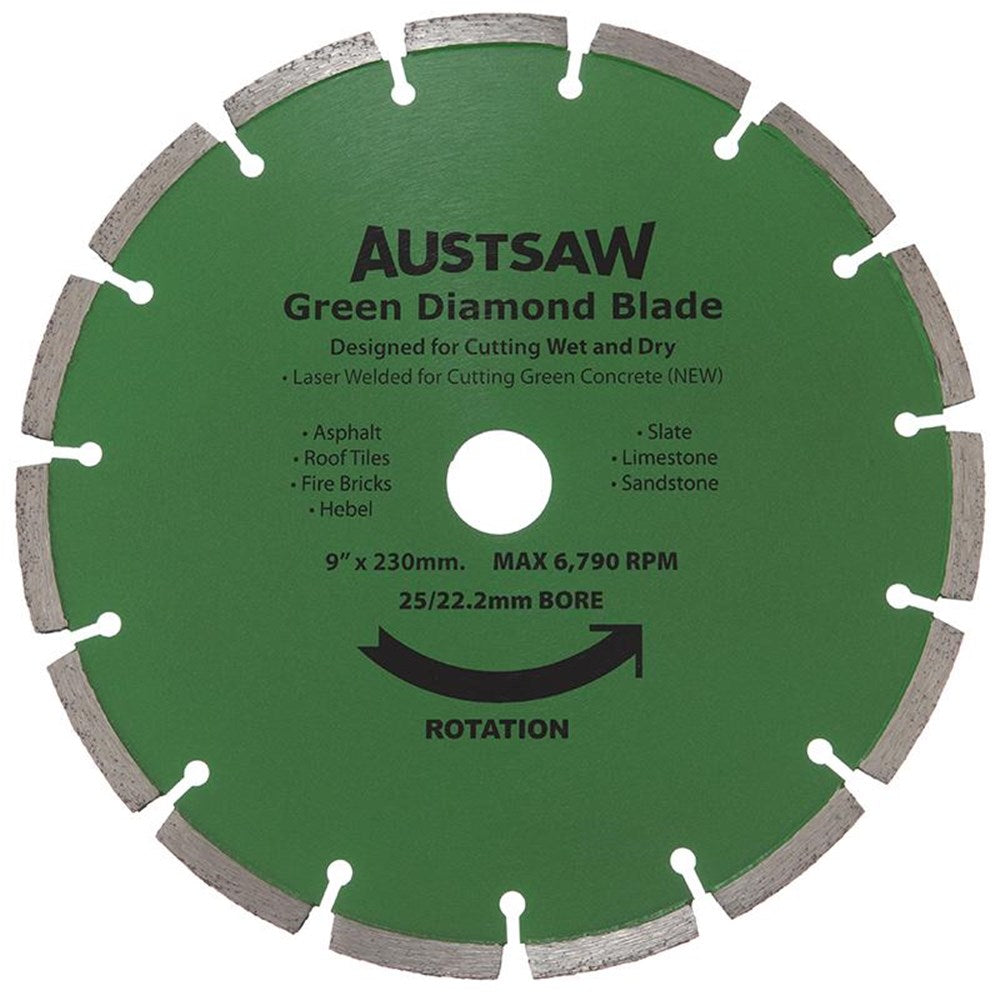 Sheffield Austsaw Diamond Blade Green Concrete Green Concrete — official supplier product image