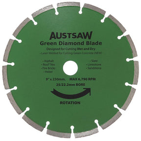 Sheffield Austsaw Diamond Blade Green Concrete Green Concrete — official supplier product image