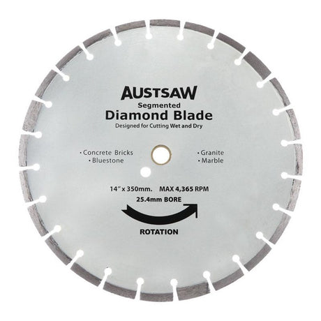 Sheffield Austsaw Diamond Blade Segmented Hard Brick Mm Hard Brick — official supplier product image