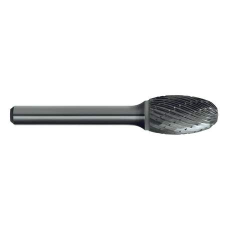 Sutton BURR B203 CARB OVAL DBL-CUT - BURR B203 SE100 CARB OVAL DBL-CUT 1/4-SHK 1/4IN