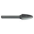 Sutton BURR B204 CARB TREE RAD-END DBL-CUT - BURR B204 SF100 CARB TREE RAD-END DBL-CUT 1/4-SHK 1/4IN