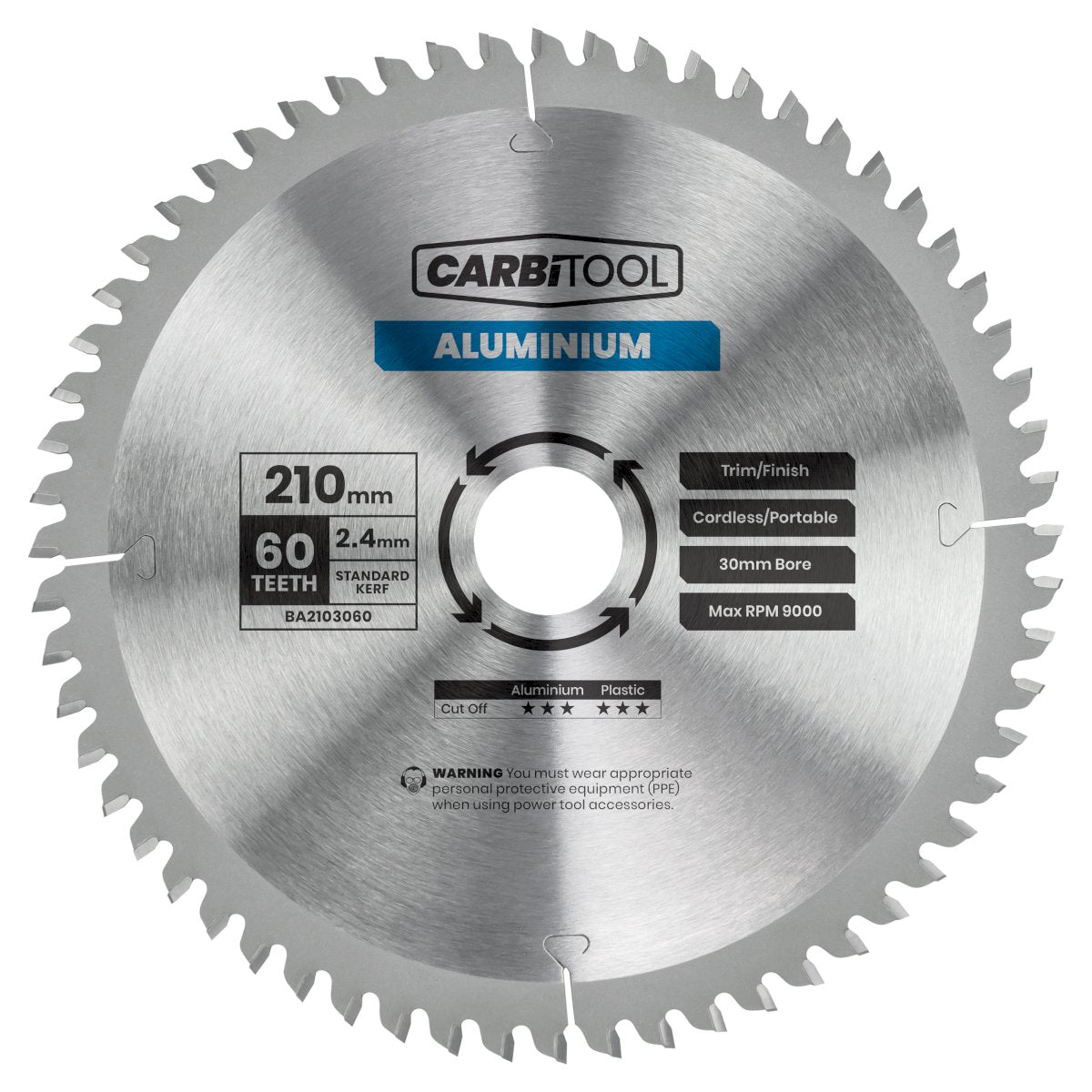 184 mm x 64T Aluminium Cutting Saw Blade