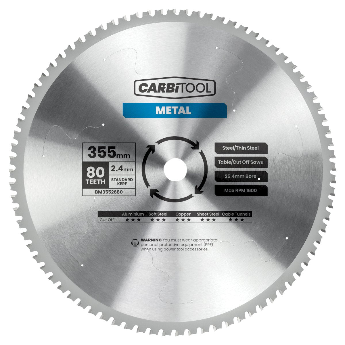 184 mm x 48T Metal Cutting Saw Blade