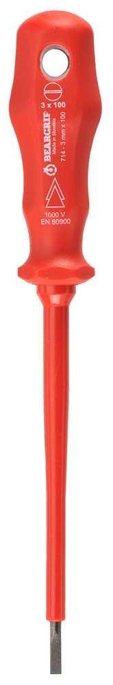 Bordo Screwdriver Vde Flat 3mmx100mm