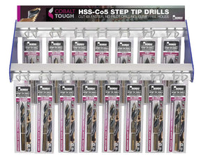 Bordo CO5 Reduced Shank Step Tip Drill Merchandiser