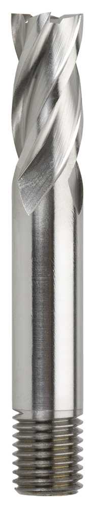 Long Threaded HSS Cobalt End Mill