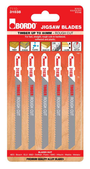 Bordo Hcs T-Shank Rough Cut Jigsaw Blade
