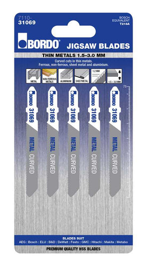 Bordo Thin Curved Cut Jigsaw Blade