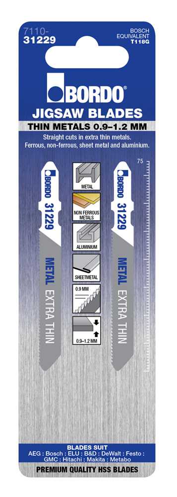Bordo Extra Thin Cut Jigsaw Blade
