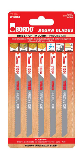 Bordo Hcs Uni Shank Precise Cut Jigsaw Blade