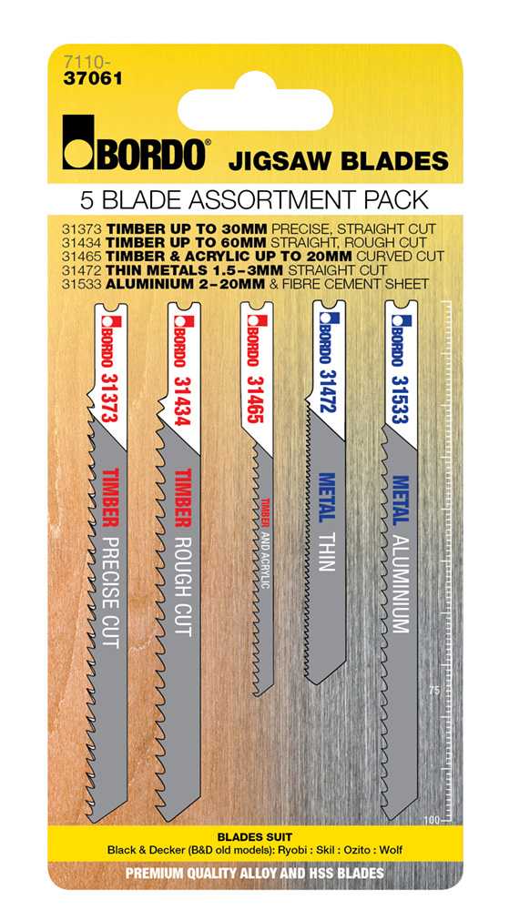 Bordo Universal Shank Jigsaw Blade Assortment