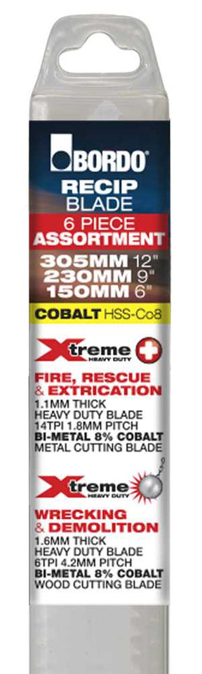 Bordo Extreme Reciprocating Saw Blade Assortment Blades