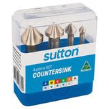 Sutton COUNTERSINK C107 SET 4Pce N DIN335 HSS-Co. 90deg — official supplier product image