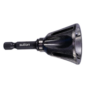 Sutton Deburring Chamfer C114 Tool Carbide 1/4-HEX Supaburr Carded