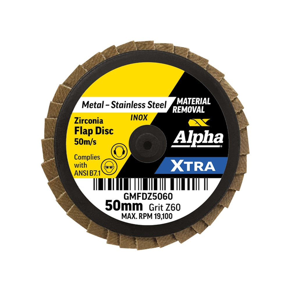 Sheffield Mini Flap Disc R Type Z60 Grit Xtra