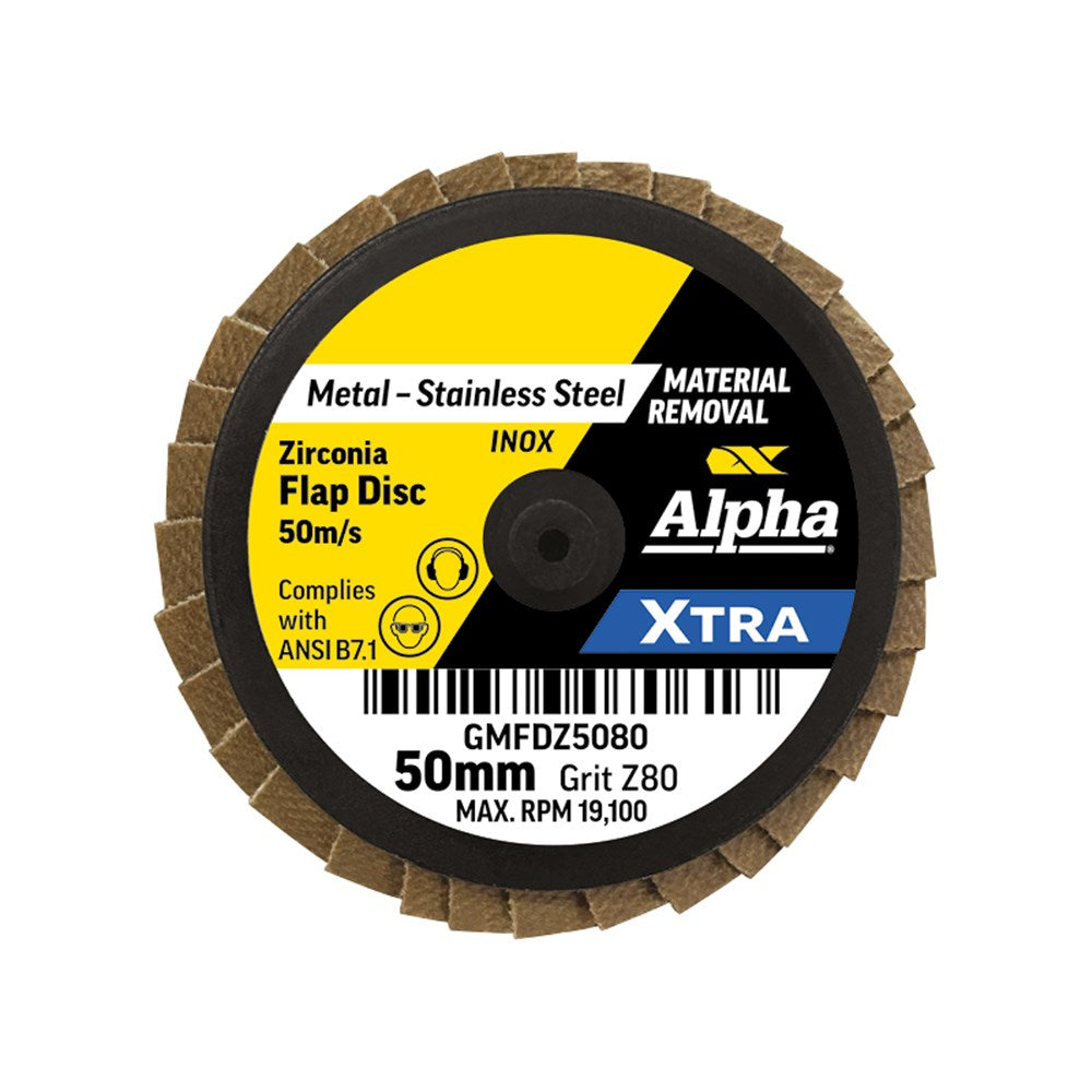 Sheffield Mini Flap Disc R Type Z80 Grit Xtra