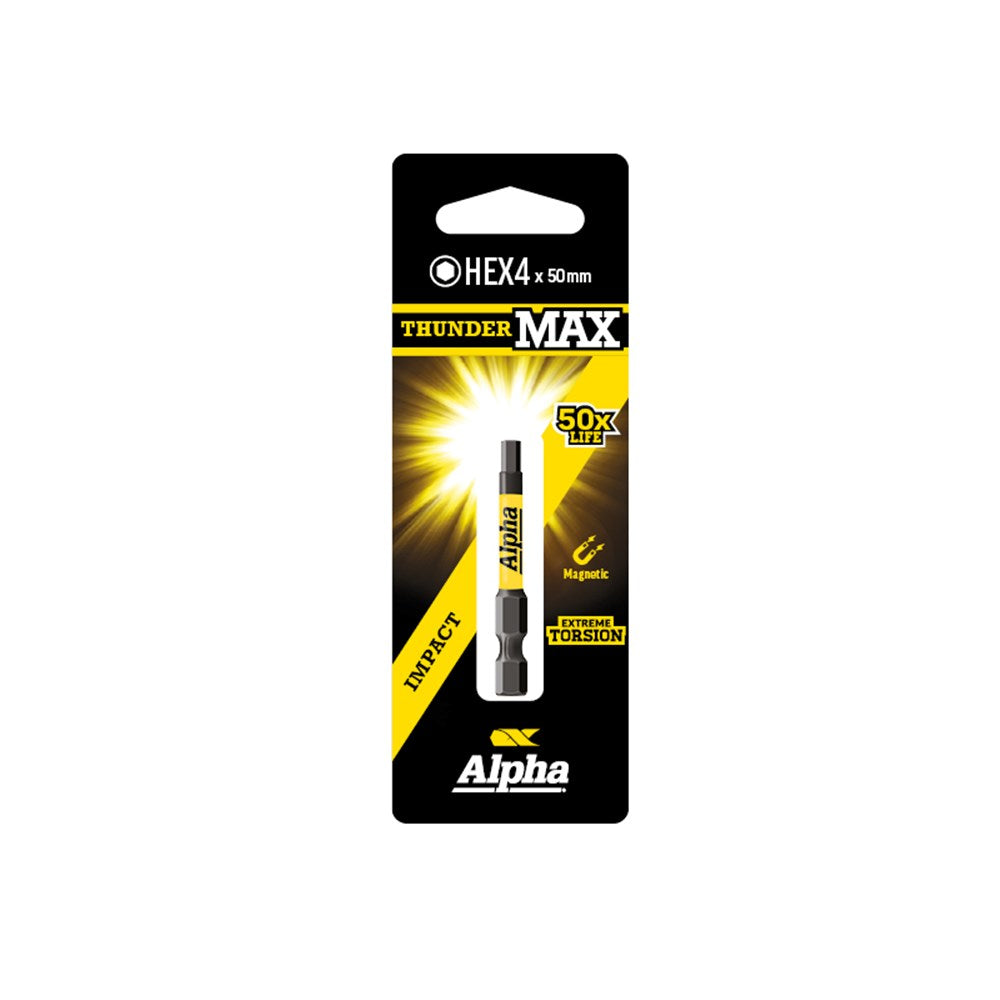 Sheffield ThunderMax HEX4 Impact Power Bit