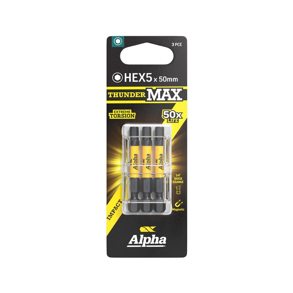 Sheffield ThunderMax HEX5 Impact Power Bit