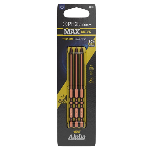 Sheffield PH2 MAXdrive Torsion Power Bit