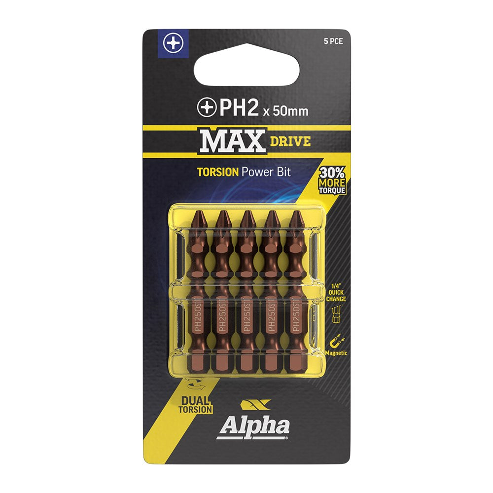 Sheffield PH2 MAXdrive Torsion Power Bit