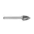 Sheffield Tree Pointed Nose Carbide Burr Shank