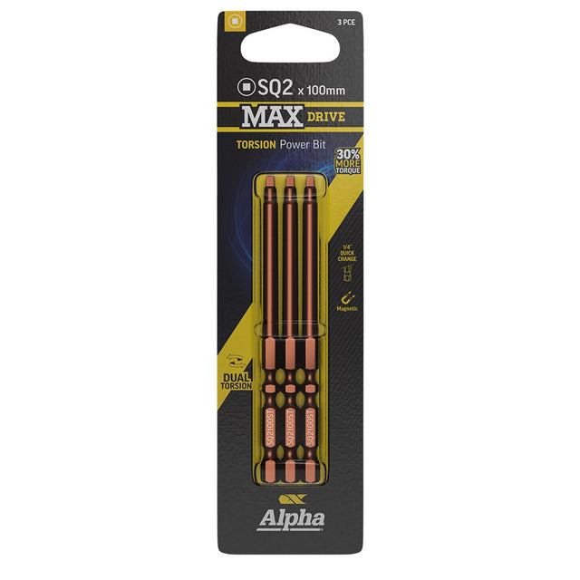 Sheffield SQ2 MAXdrive Torsion Power Bit