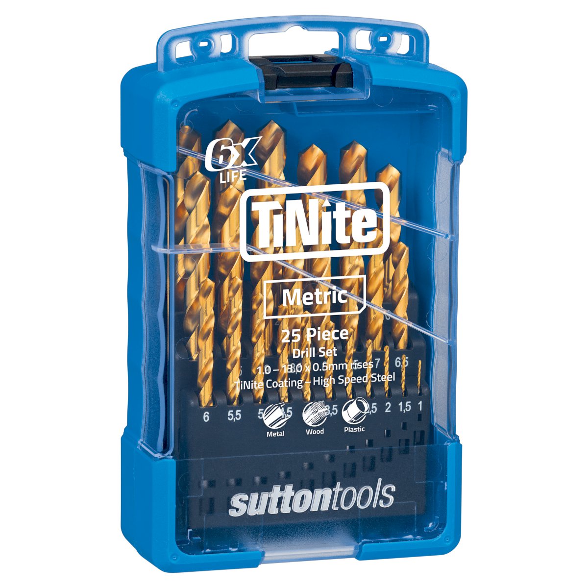 Sutton DRILL D103 SM3 JOBBER HSS-TiN TINITE SET 1-13MM 25PC — official supplier product image