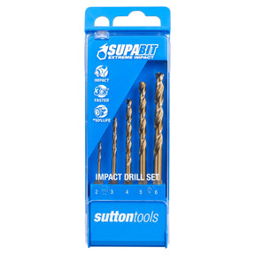Sutton Drill D213 Hex Shank HSS-CO Supabit Set