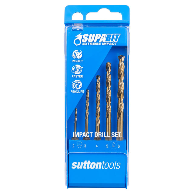 Sutton Drill D213 Hex Shank HSS-CO Supabit Set