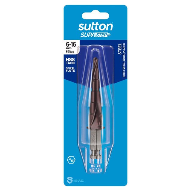 Sutton Drill D506 Step HSS-TiAlN Spr Flute -st Supastep