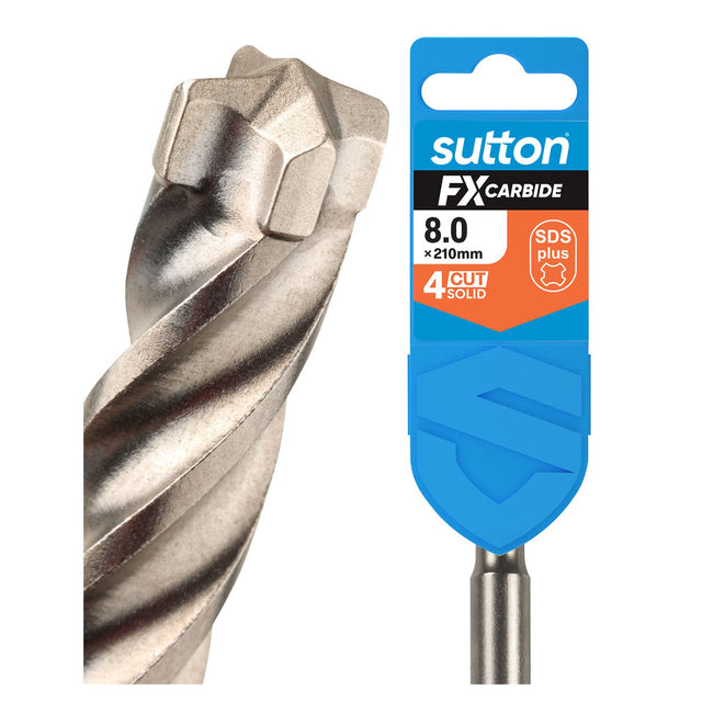 CARBiTOOL Drill D638 Masonry Sds+ 4cut Solid Fx-carbide
