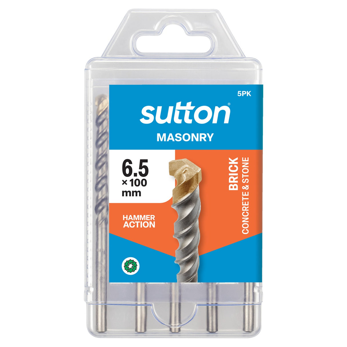 Sutton Drill D650 Masonry TCT Standard Fixing Tradepk