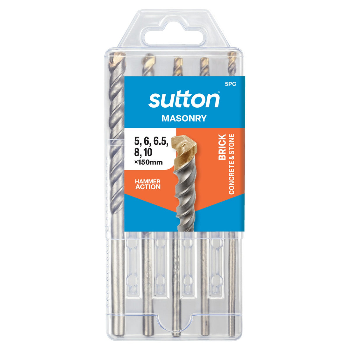 Sutton Drill D651 Masonry TCT Sgl Brick Set