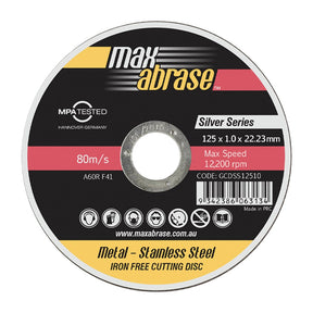 Sheffield Cutting Disc Silver Series Maxabrase Brand