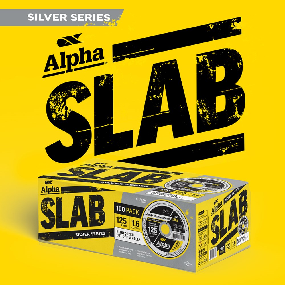 Sheffield Alpha Slab Cutting Disc Silver Series X100 Pack