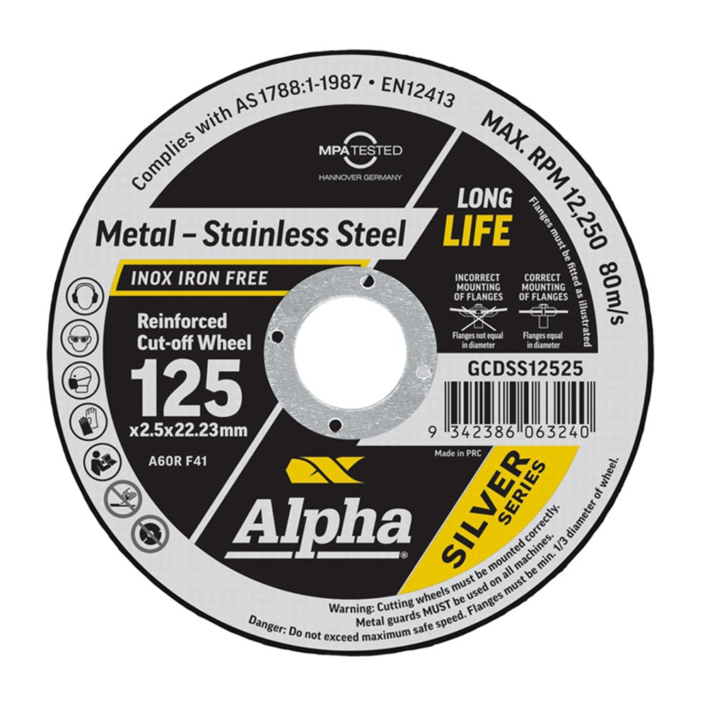Sheffield Cutting Disc Silver Series