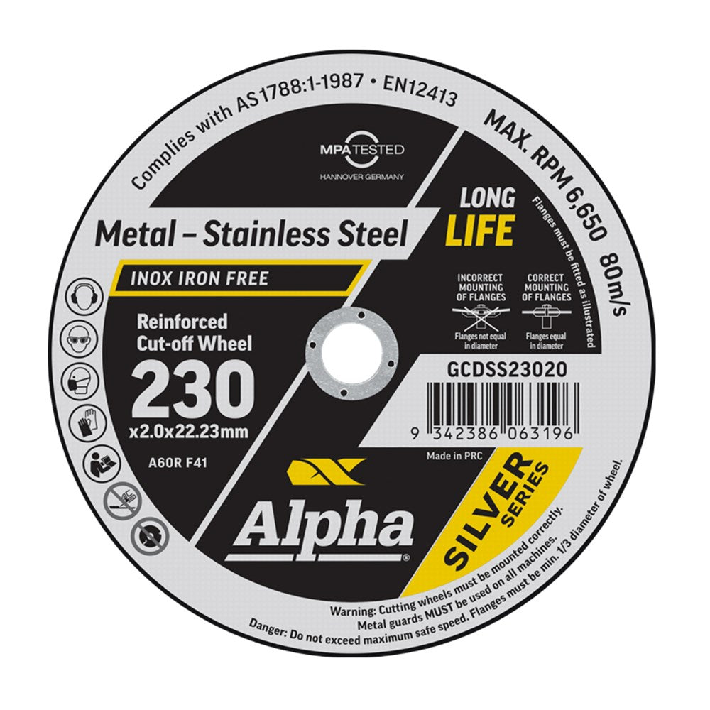 Sheffield Cutting Disc Silver Series