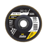 Sheffield Flap Disc A40 Grit Alox Silver Series
