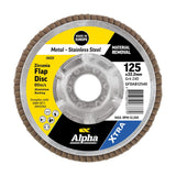 Sheffield Flap Disc Z40 Grit Zirconia Aluminium Back Xtra