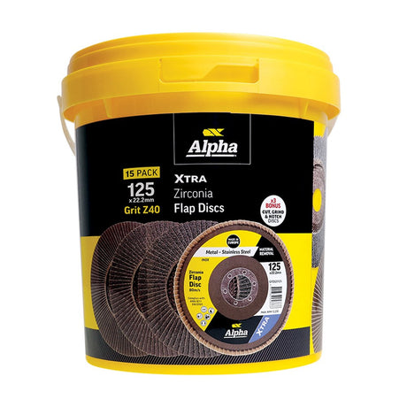 Sheffield Flap Disc Z40 Grit Zirconia Xtra Bonus GCGGS12535