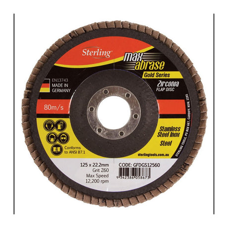 Sheffield Flap Disc Z40 Grit Zirconia Xtra