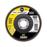 Sheffield Flap Disc Z80 Grit Zirconia Alpha