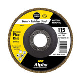 Sheffield Flap Disc Z40 Grit Zirconia Alpha