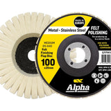 Sheffield Felt Polishing Flap Disc Medium D5-H40