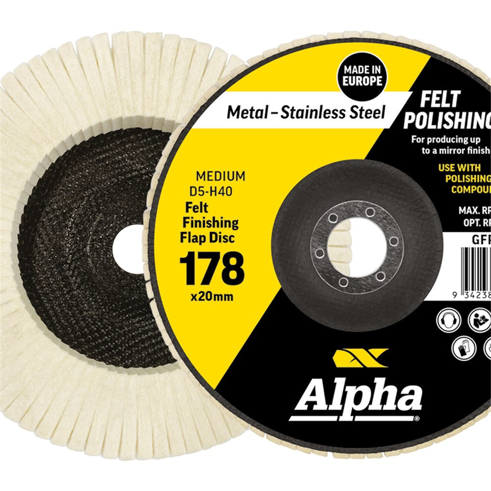 Sheffield Felt Polishing Flap Disc Medium D5-H40