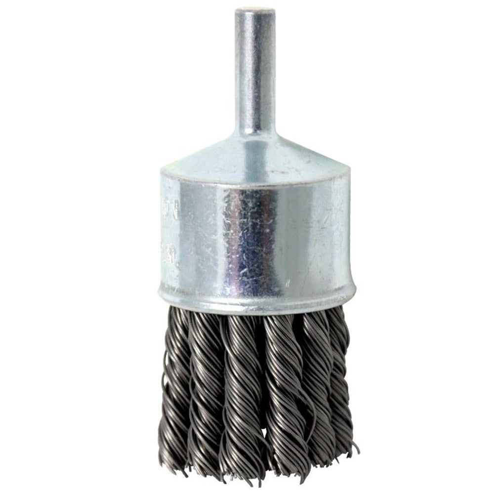 Sheffield Knot Wire End Brush With Mandrel Shank