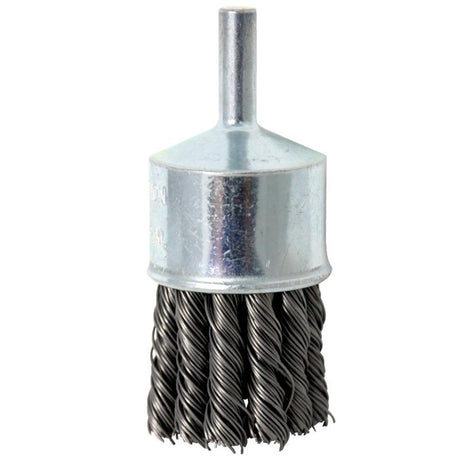 Sheffield Knot Wire End Brush With Mandrel Shank