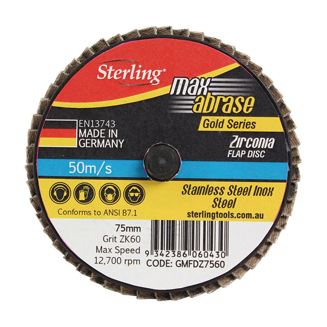 Sheffield Mini Flap Disc R Type Z40 Grit Xtra