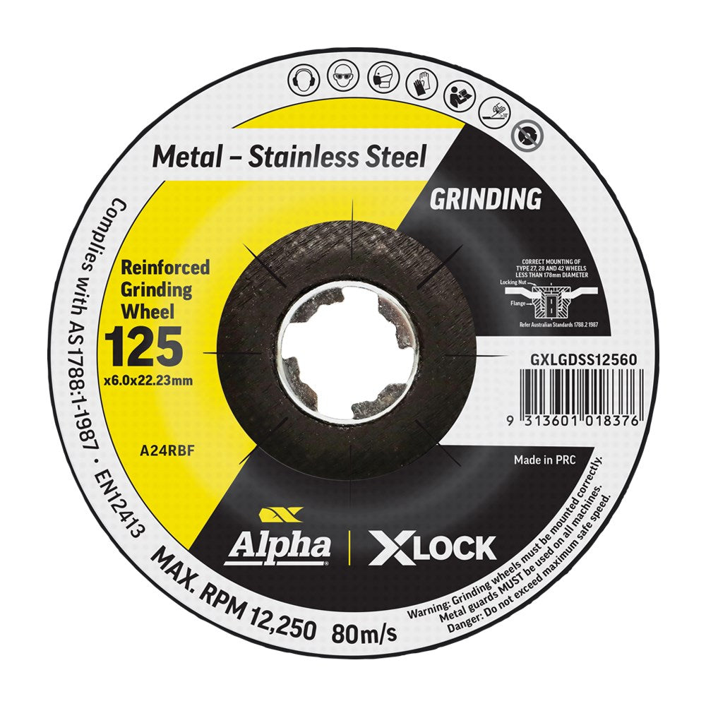 Sheffield Alpha Grinding Disc X-Lock
