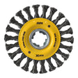 Sheffield Alpha Wheel Brush X-Lock Steel Wire Knotted